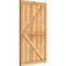 Ekena Millwork Framed Board-n-Batten Shutters w/Z-Bar, Rough Sawn Western Red Cedar, 26 7/8W x 45H, PR RBF06Z26X045RWR - alternate 3